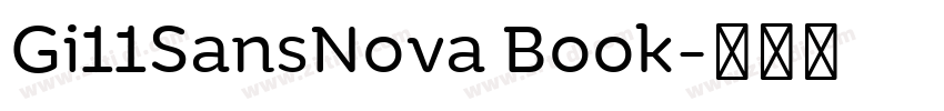 Gi11SansNova Book字体转换